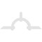 Ekena Millwork Ericson Architectural Grade PVC Gable Bracket, 96"W x 40"H x 2"D x 6"F, 10/12 Pitch GBP096X40X0206ERI00 - alternate 2